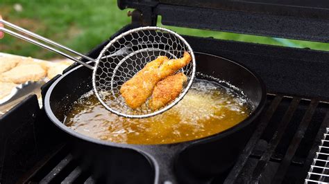 deep frying using a gas stove
